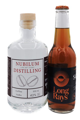 Coffee Vodka Silver And Long Rays 2@0.5x