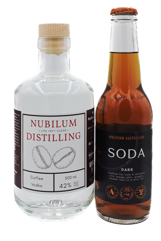 Coffee Vodka Silver And Long Rays@0.5x